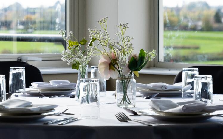 Hospitality table at Hereford Races