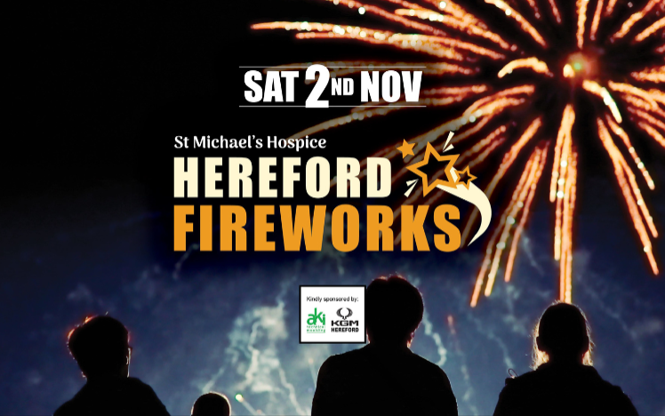 St Michael's Hospice Fireworks Display on Saturday 2nd November at Hereford Racecourse 